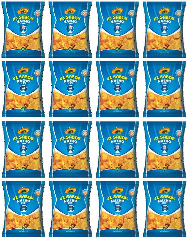 16x 100g El Sabor Nachosy solone Karton