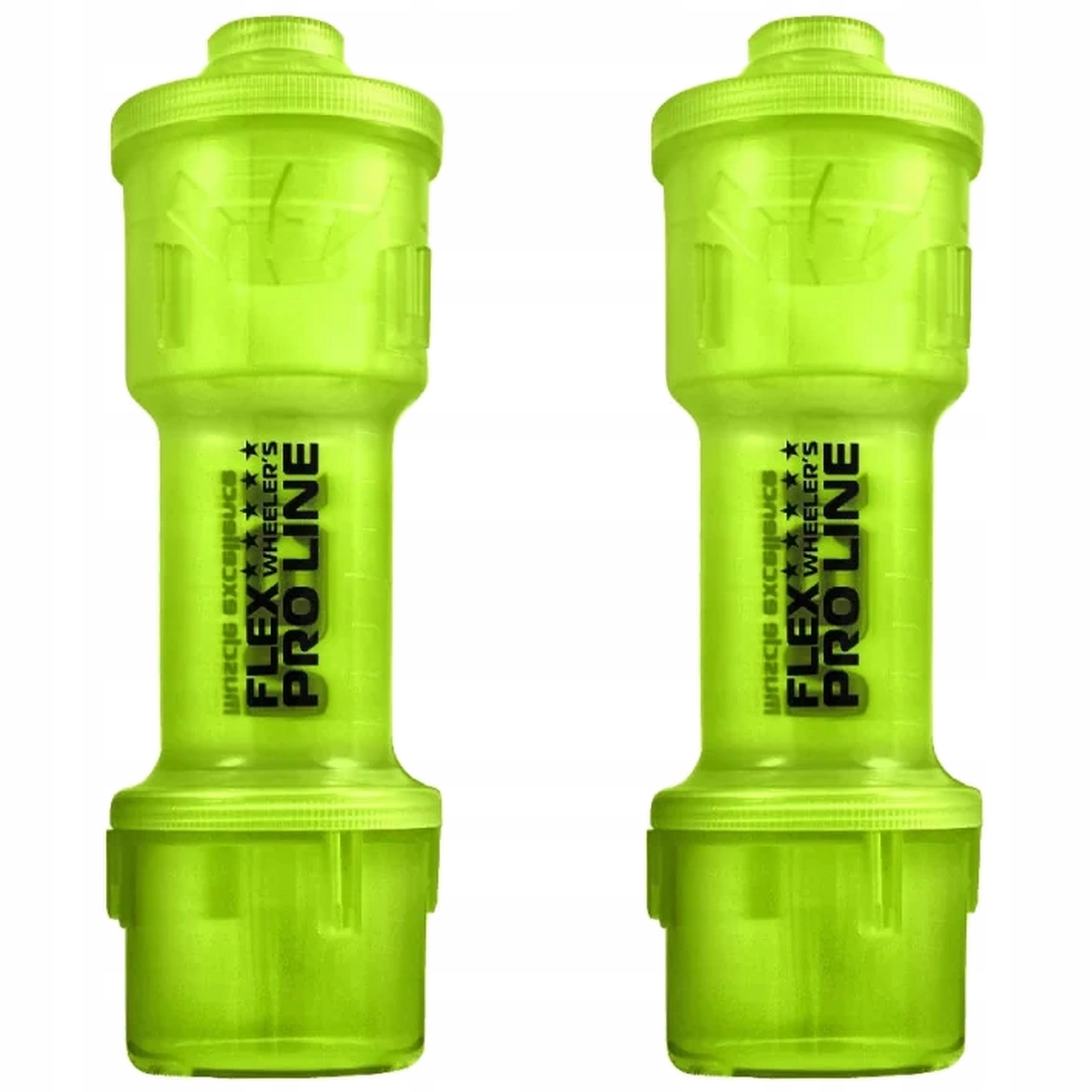 2x Shaker szjeker Bidon Multiple Shake 500ml Green
