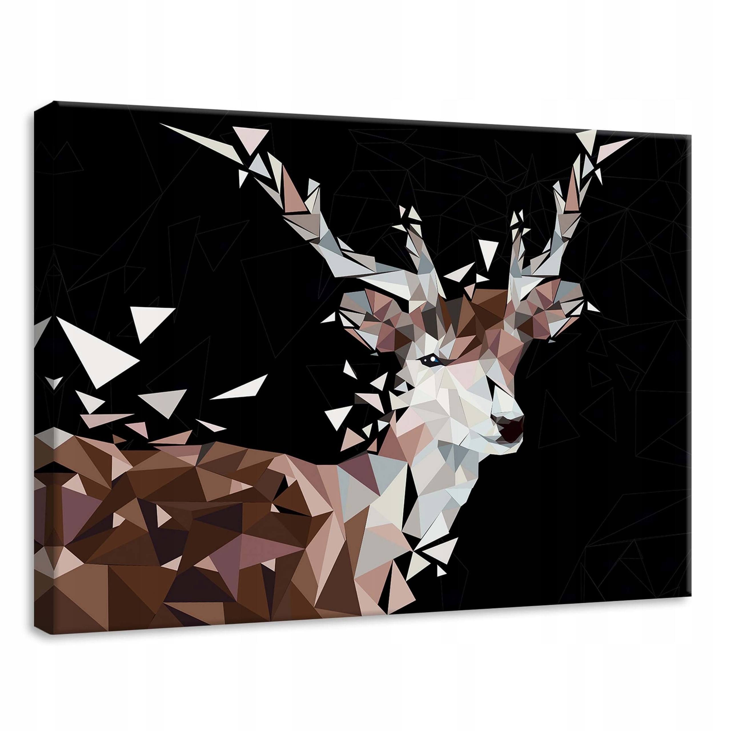 Obraz 70x50 Jelen geometrický polygonální umění abstraktní zvíře