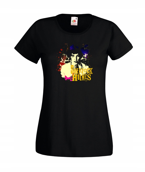 

M Koszulka Damska Sherlock Holmes Detektyw Wzory