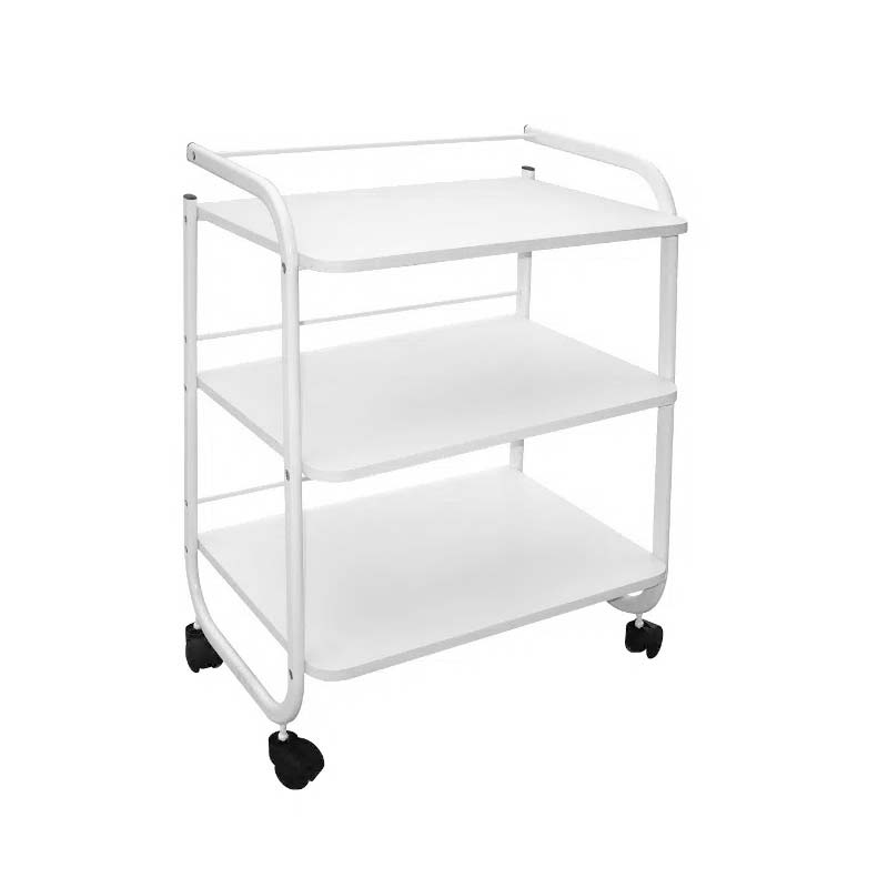 STOLIK KOSMETYCZNY POMOCNIK TRZY PÓŁKI KÓŁKA Marka Multico