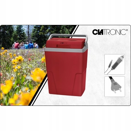 LODÓWKA SAMOCHODOWA TURYSTYCZNA PRZENOSNA Clatroni Kolor czerwony