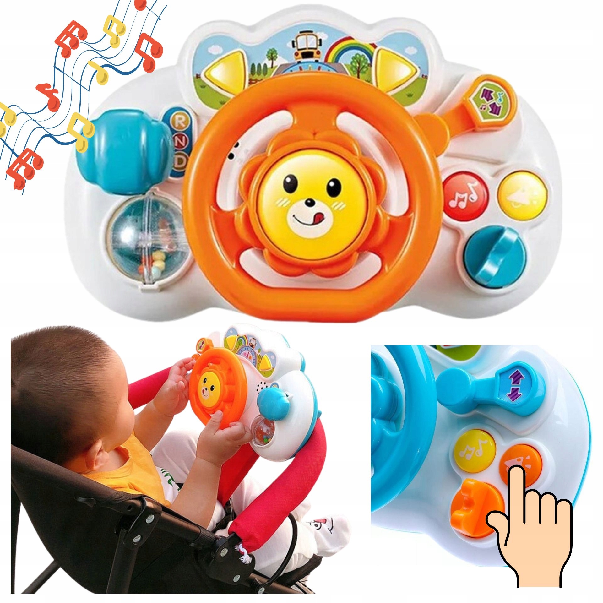 

Interaktywna Edukacyjna Kierownica Malucha Muzyka