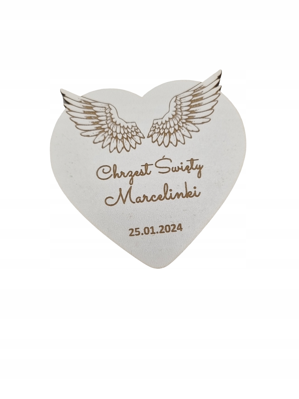 

Magnes pamiątka chrzest święty serduszko wybór