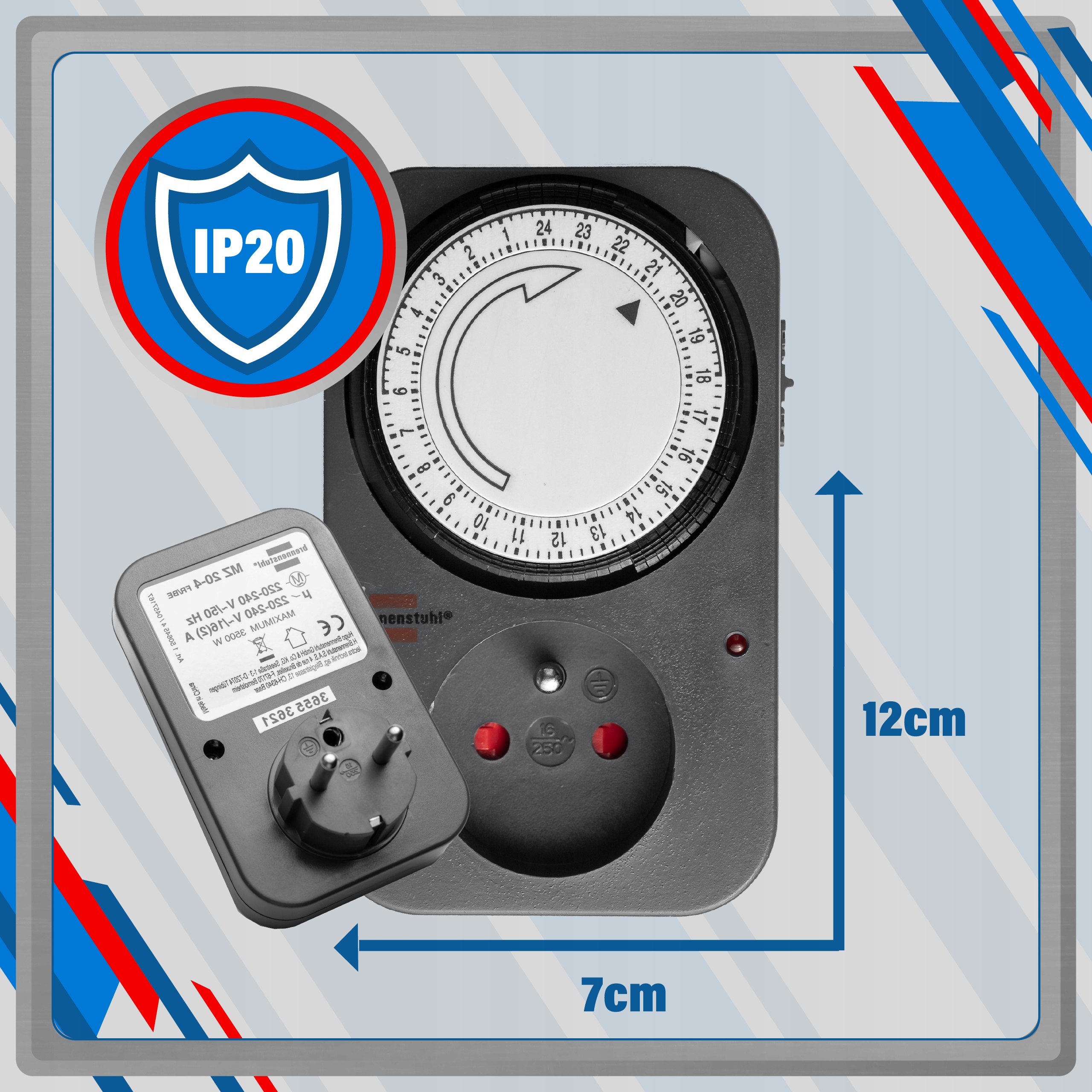 Programator czasowy włącznik wyłącznik timer Uziemienie Z uziemieniem
