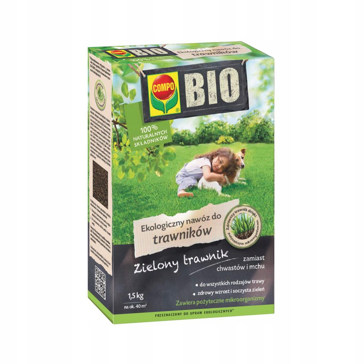 

Nawóz Bio do trawników Compo 1,5kg