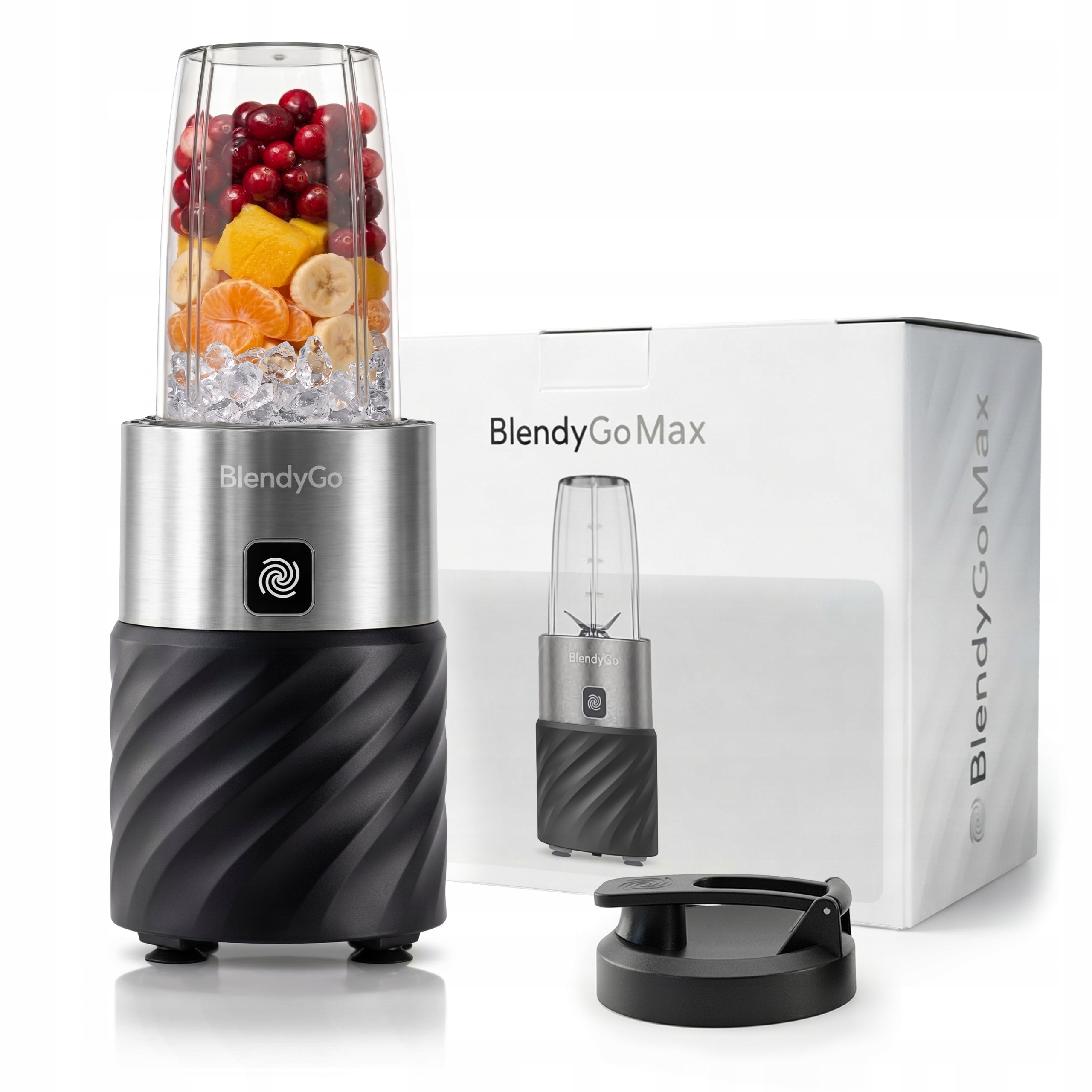 Blender kielichowy personalny BlendyGo Max do smoothie i koktajli 1200W 1L