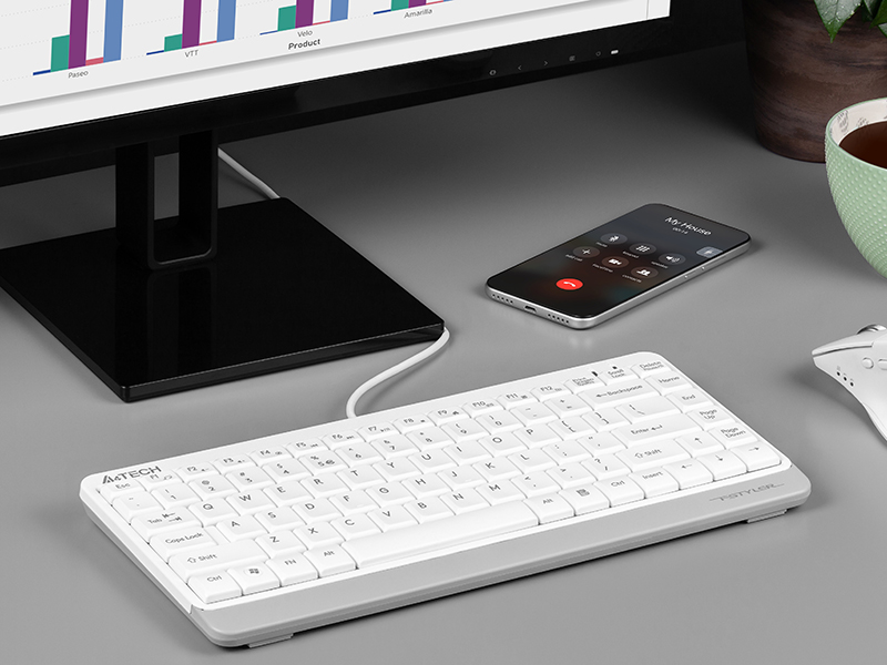 PŁASKA MAŁA MINI KLAWIATURA SLIM A4Tech FSTYLER Interfejs USB