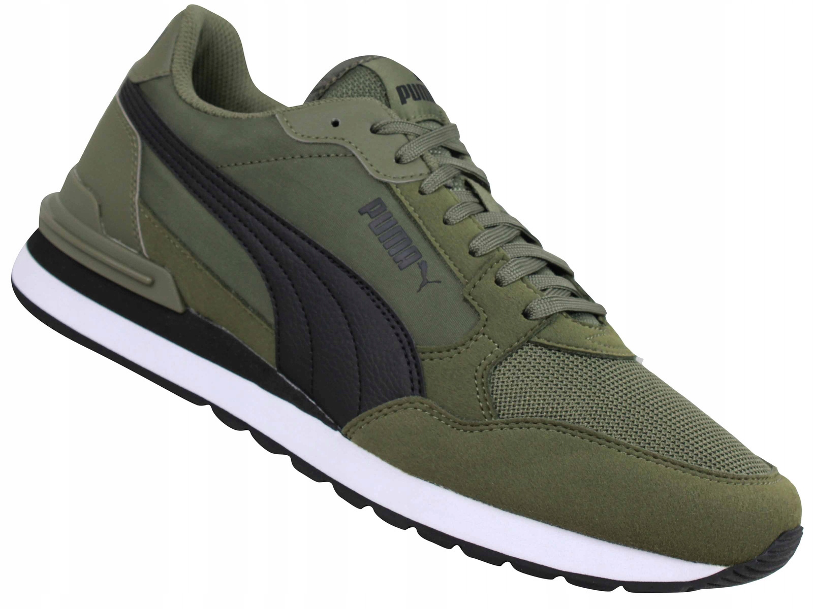 Puma St Runner V4 Nl Mesh 404743 05 Buty Męskie Sportowe Joggery Zielone