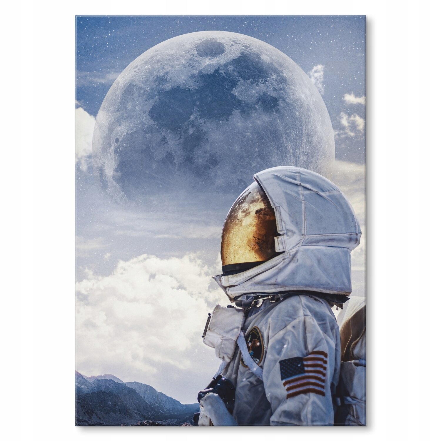 Kovový plakát astronaut Dárek 30 x 42 cm