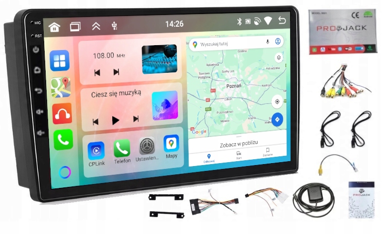 Autorádio S Navigací Hyundai Elantra 2001-2006 Carplay Android Auto 6GB 128GB