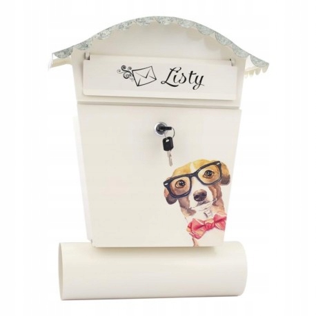 Poštovní schránka ruční mal s tubou Pes-1
