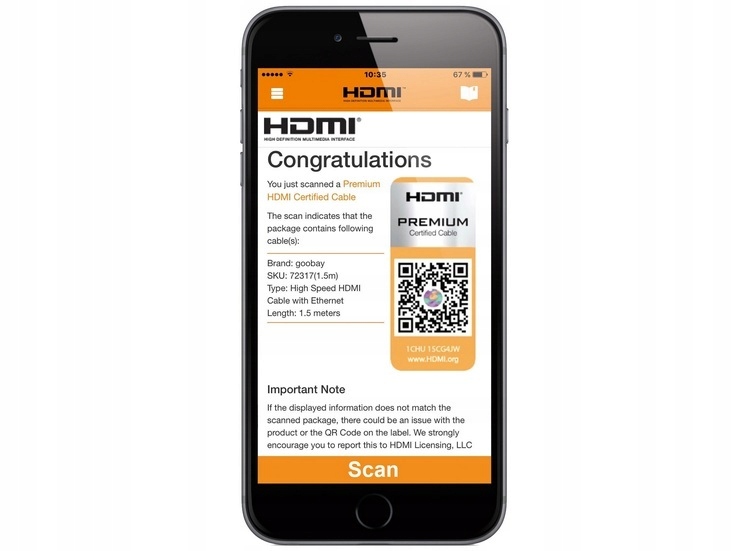 Kabel HDMI 2.0 Goobay Premium 4K 60Hz 2m Długość kabla 2 m