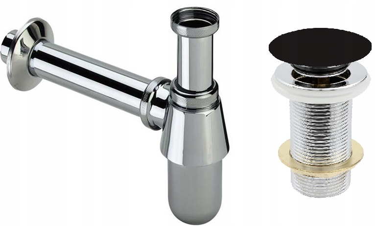 Syfonbutelkowy umywalkowy korek klik-klak umywalki