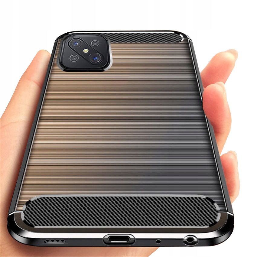 

Etui do Oppo Reno4 z 5G Pancerne Carbon Szkło 9H