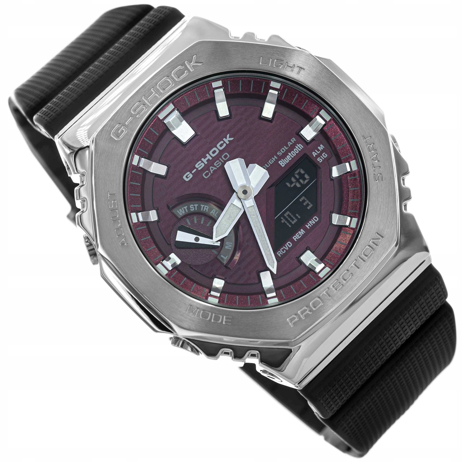 Pánské Hodinky Casio GBM-2100A-4BER G-shock Černé S Bluetooth Solárním Páskem