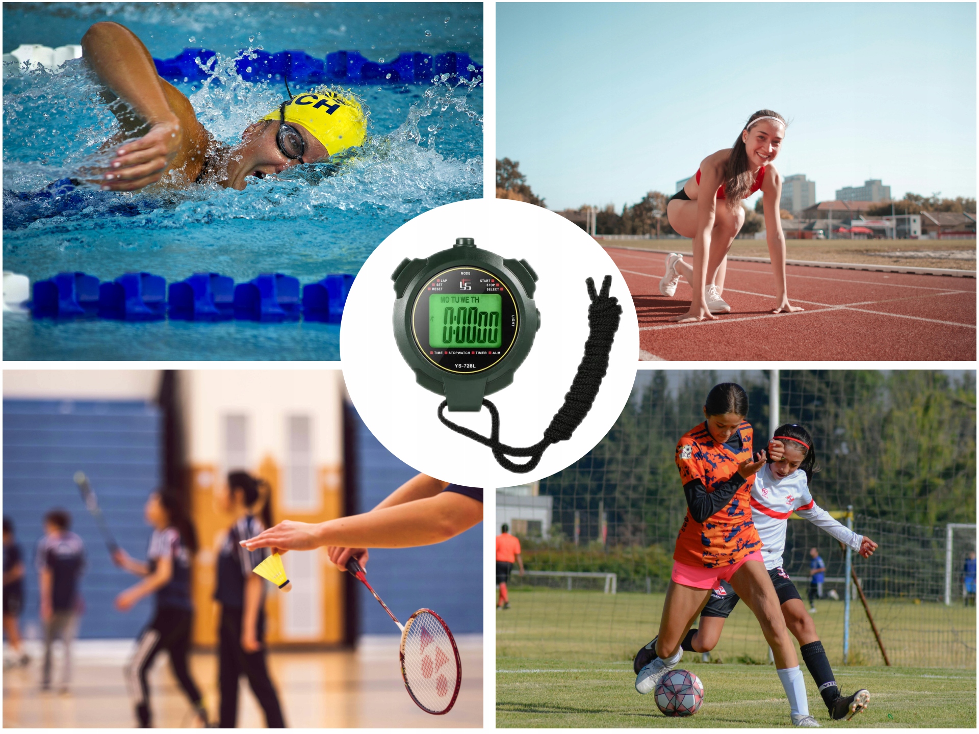 STOPER ZEGARKI STOPER ELEKTRONICZNY CYFROWY STOPER PROFESJONALNY STOPER Rodzaj elektroniczny