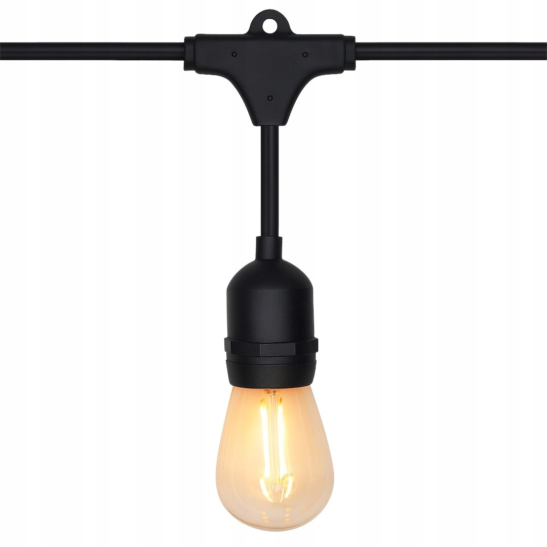 Zahradní girlanda 6.6 m 10xE27 6W filament teplá barva IP44 Summer Time Mil