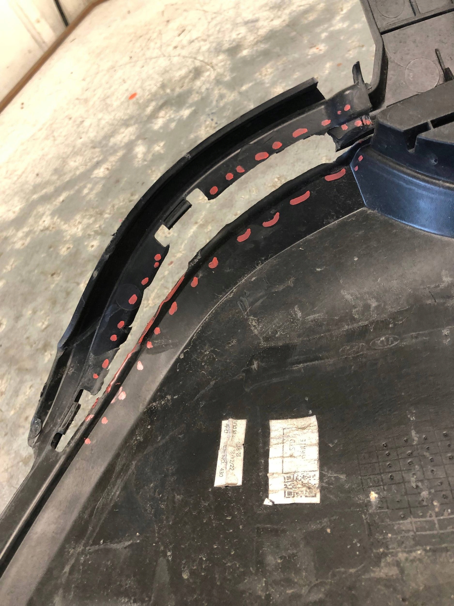 grid of a bumper front KIA PICANTO III 86560-G6000