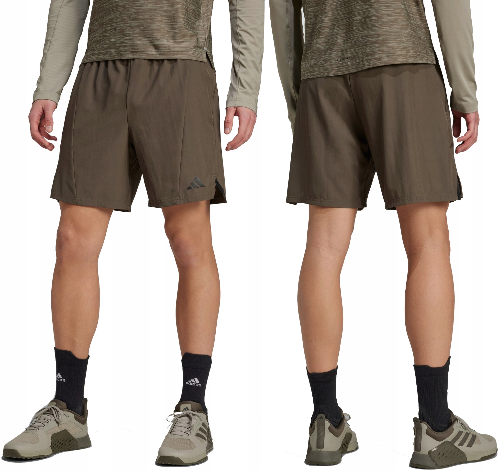 Adidas Krótkie Spodenki Męskie Treningowe Termoaktywne Na Siłownię XL