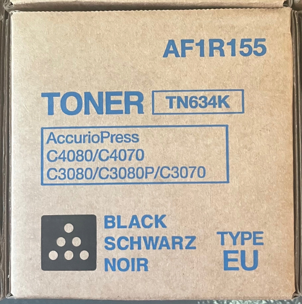 Toner Konica Minolta TN-634 AF1R155 66,5 tisíc K Originál C3070 C3080 C4070