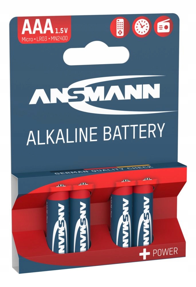 Baterie alkaliczne Ansmann Aaa LR03 4 szt