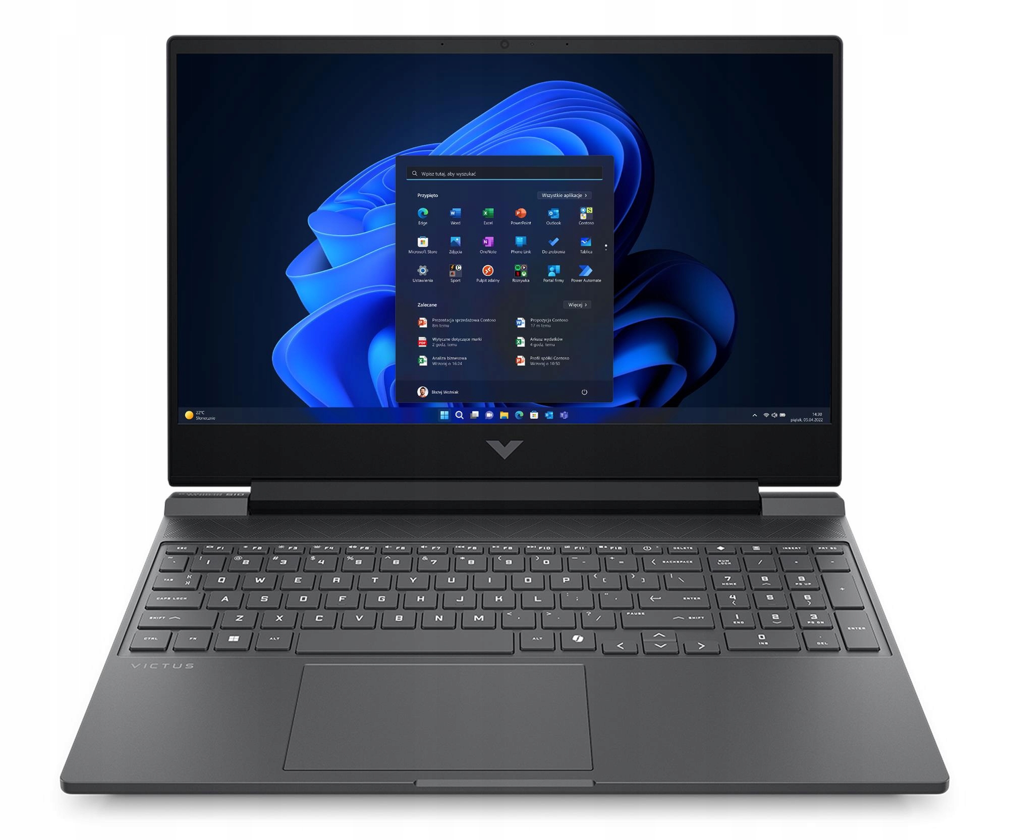 Laptop 15,6" Hp Victus 15 i5-13420H 16GB 1TB+512 Win11 RTX4050 144Hz