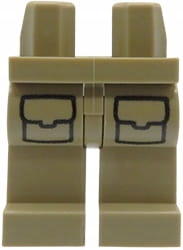 

Lego nogi figurki piaskowe spodnie z kieszeniami