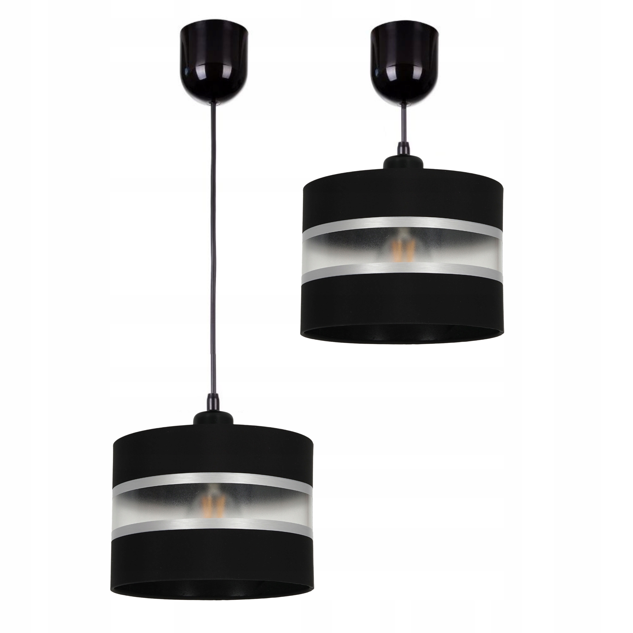 

Nowoczesna Lampa Sufitowa Wisząca Abażur Zwis