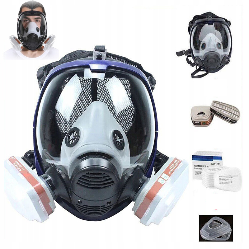 ZESTAW MASKA LAKIERNICZA PEŁNA 6800 KOMPLET Z FILTRY 5W1