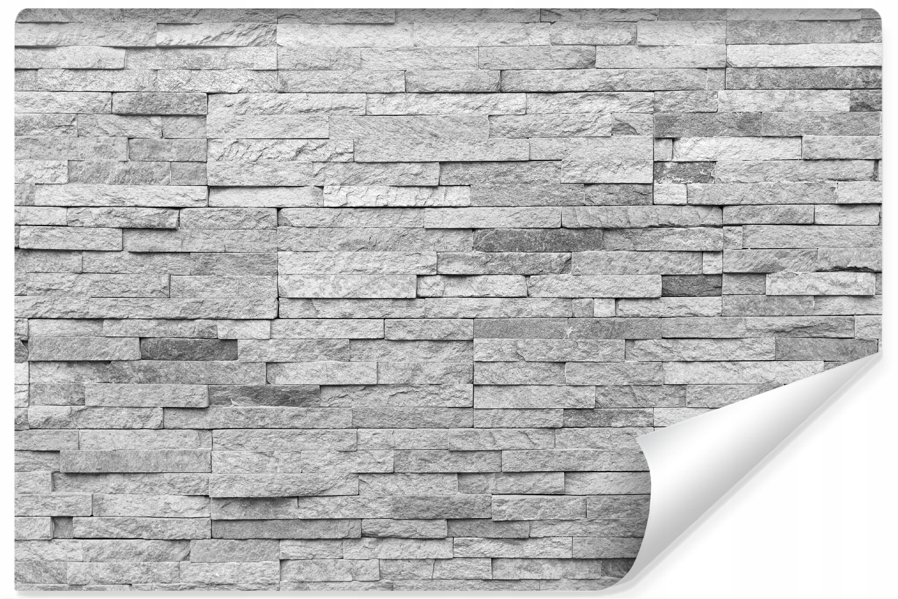 Fototapeta do obývacího pokoje Šedý Kámen Břidlice 3D efekt 400x280