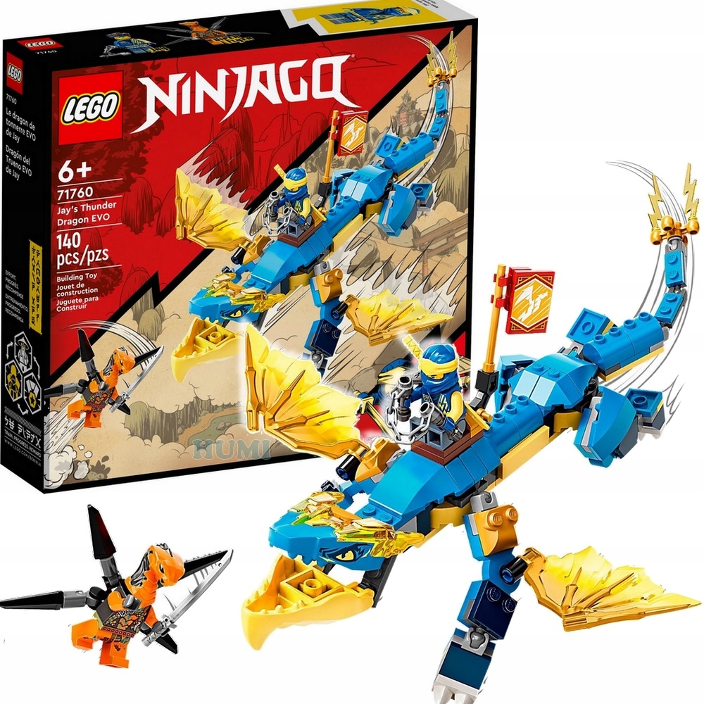 

Lego 71760 Ninjago Smok Gromu Jaya Niebieski Ninja