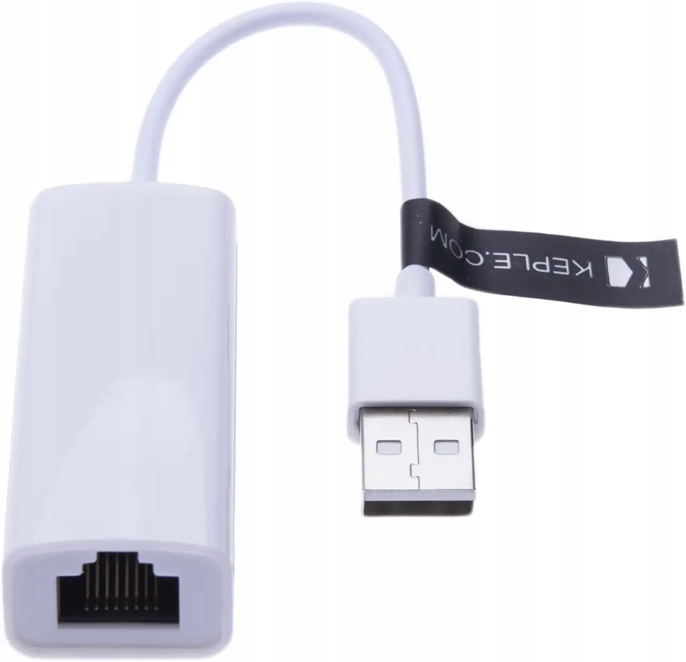 Keple Adapter Ethernet USB 2.0 sieciowy LAN do RJ45 kompatybilny z Windows,