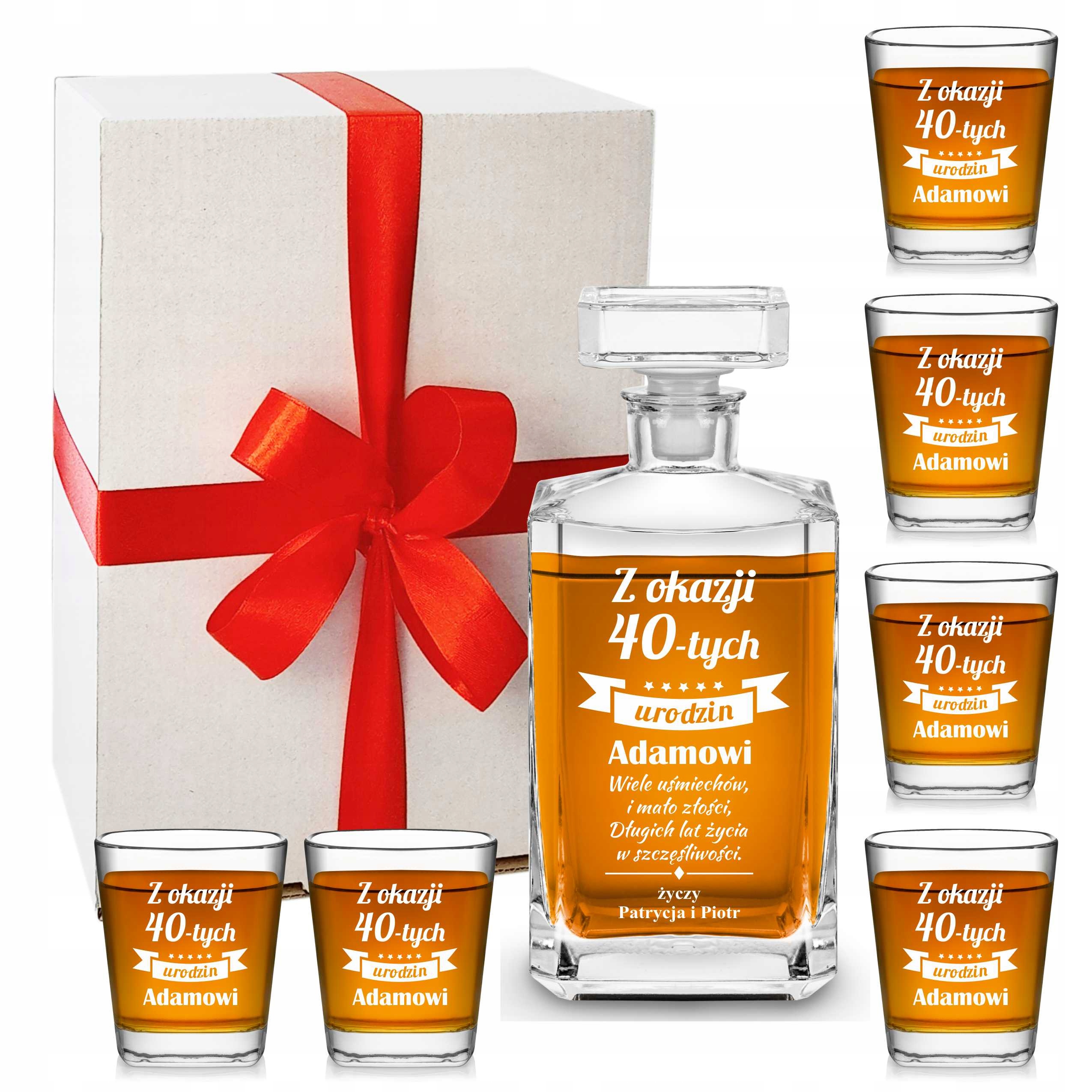 

Karafka 6 Szklanek Do Whisky Z Grawerem