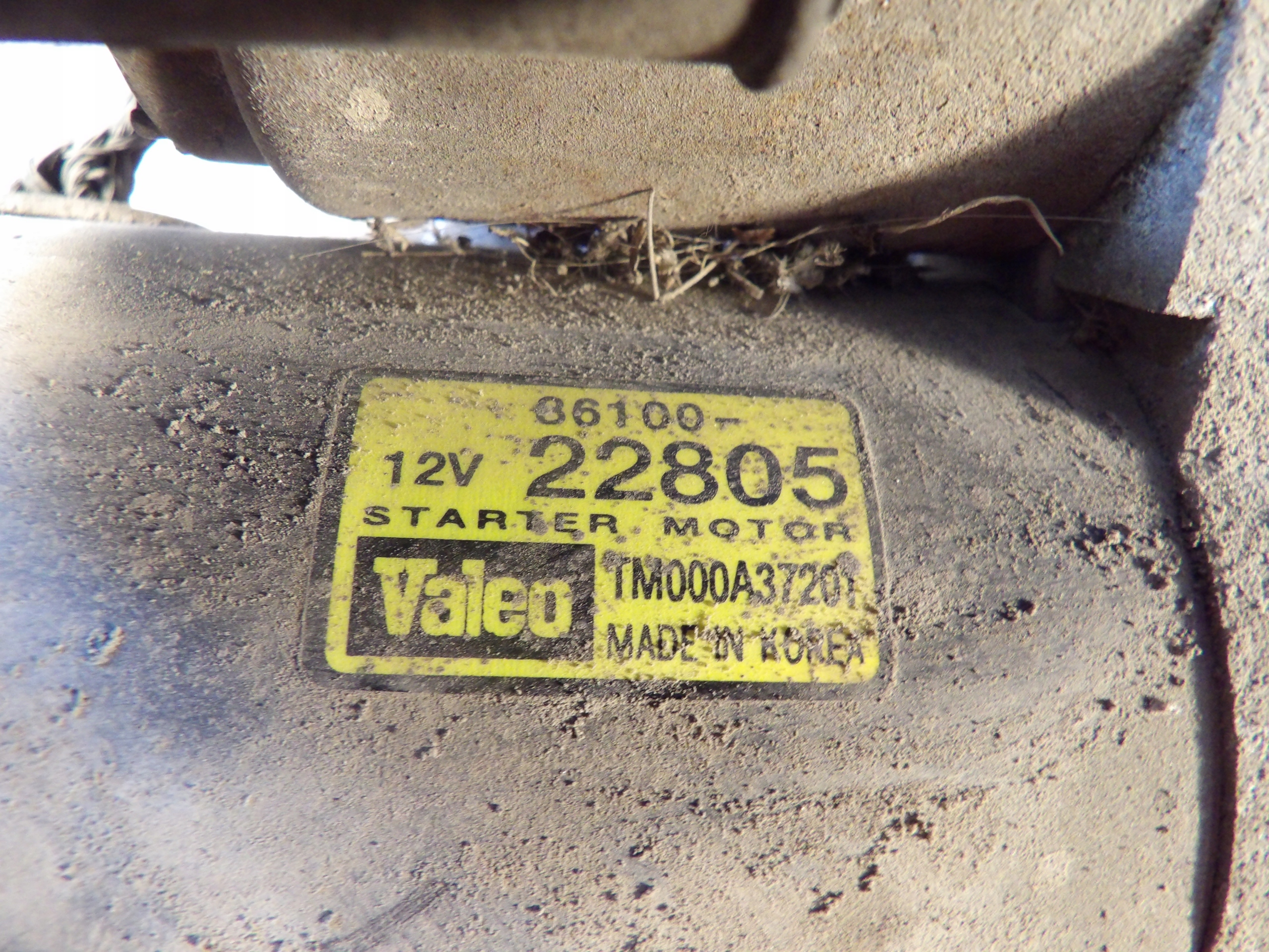 Hyundai Getz starter 3610022805 TM000A37201