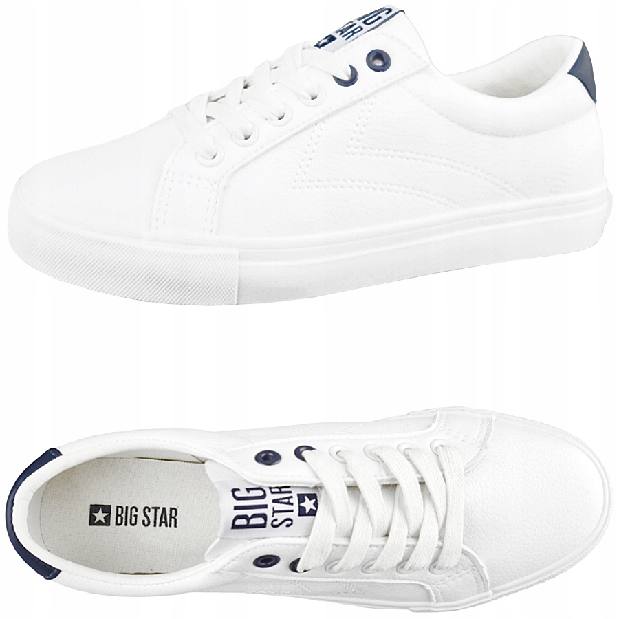 

Buty Big Star damskie białe trampki BB274211 38