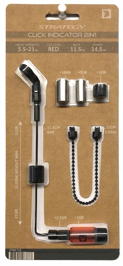 Sygnalizator Brań Hanger Swinger Strategy Click Indicator 2w1 Czerwony