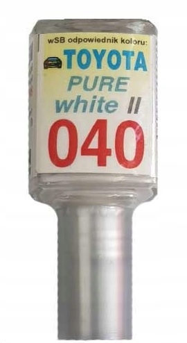 Zaprawka lakiernicza do rys Toyota 040 biały 10ml