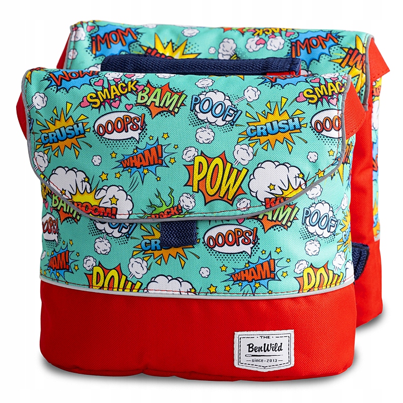 Podwójna Sakwa Rowerowa na bagażnik rowerowy dla Dzieci Torba na rower