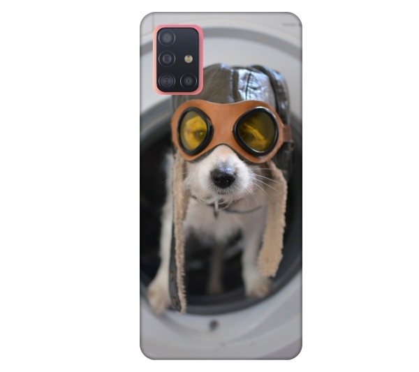 

Etui pokrowiec do Samsung Galaxy A51 Jack Russell