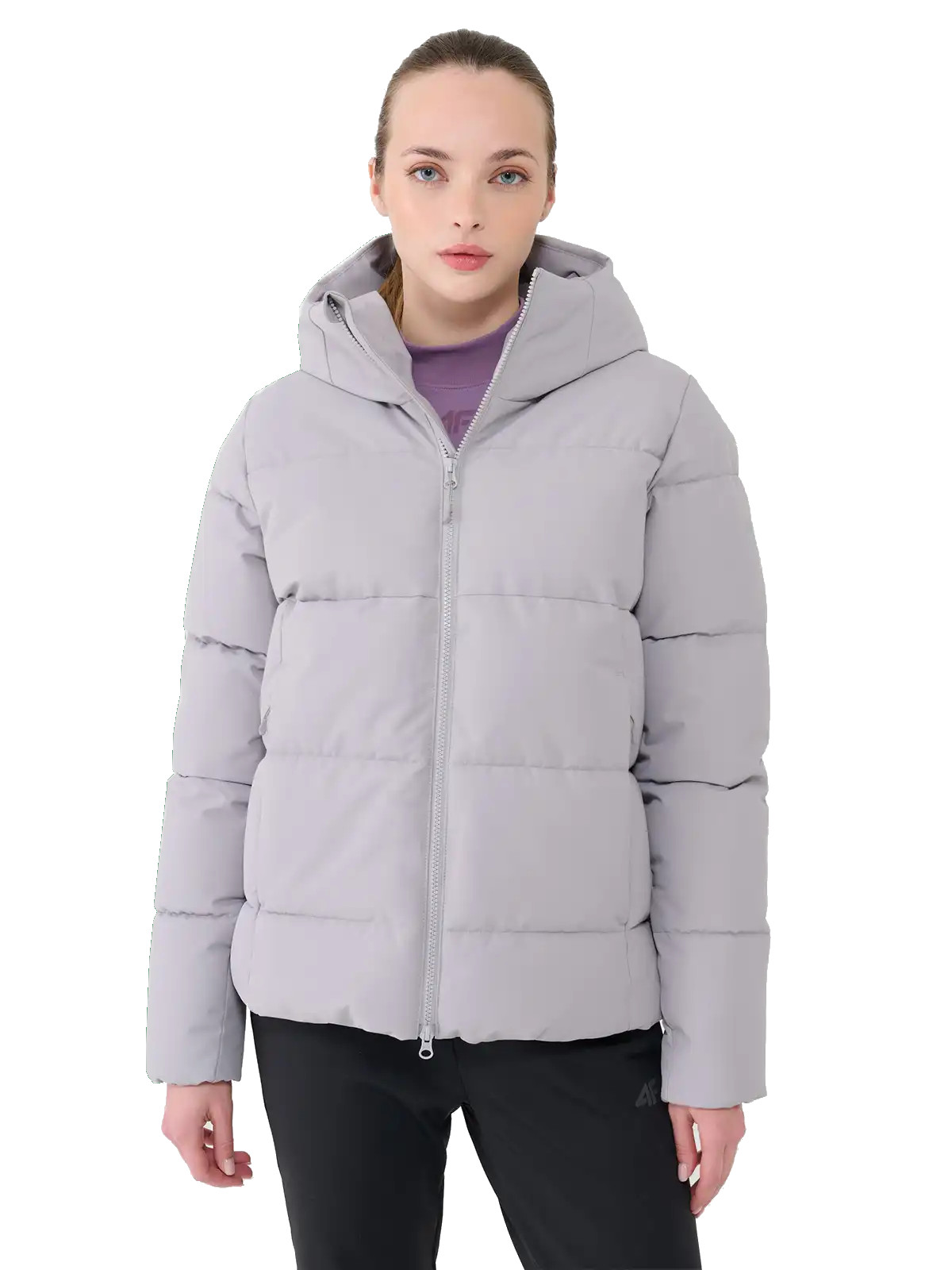 Damska kurtka narciarska 4F z membraną TJAF573 szary 27S XXL