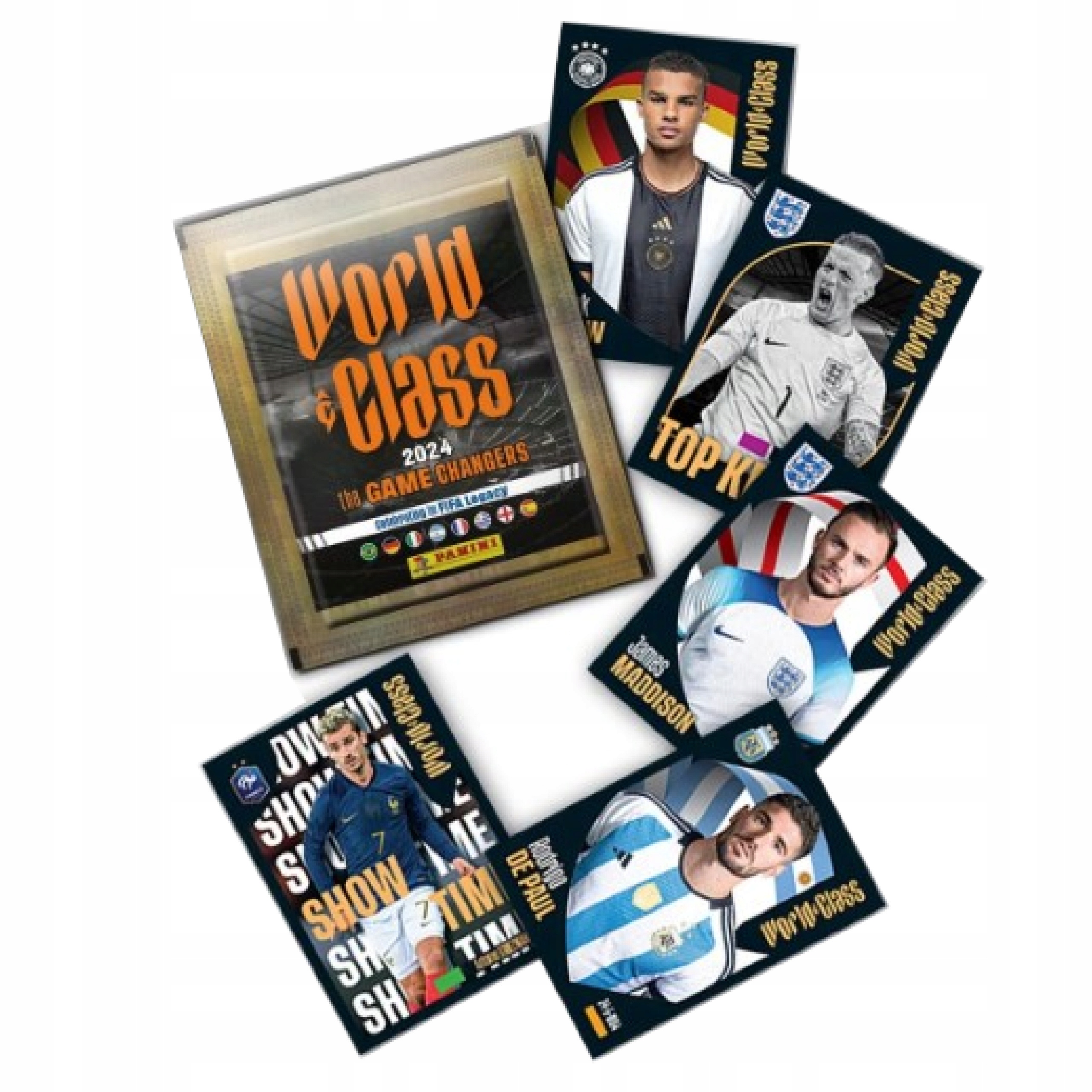 NOWE NAKLEJKI FIFA WORLD CLASS 2024 - PANINI - SASZETKA Z 5 NAKLEJKAMI