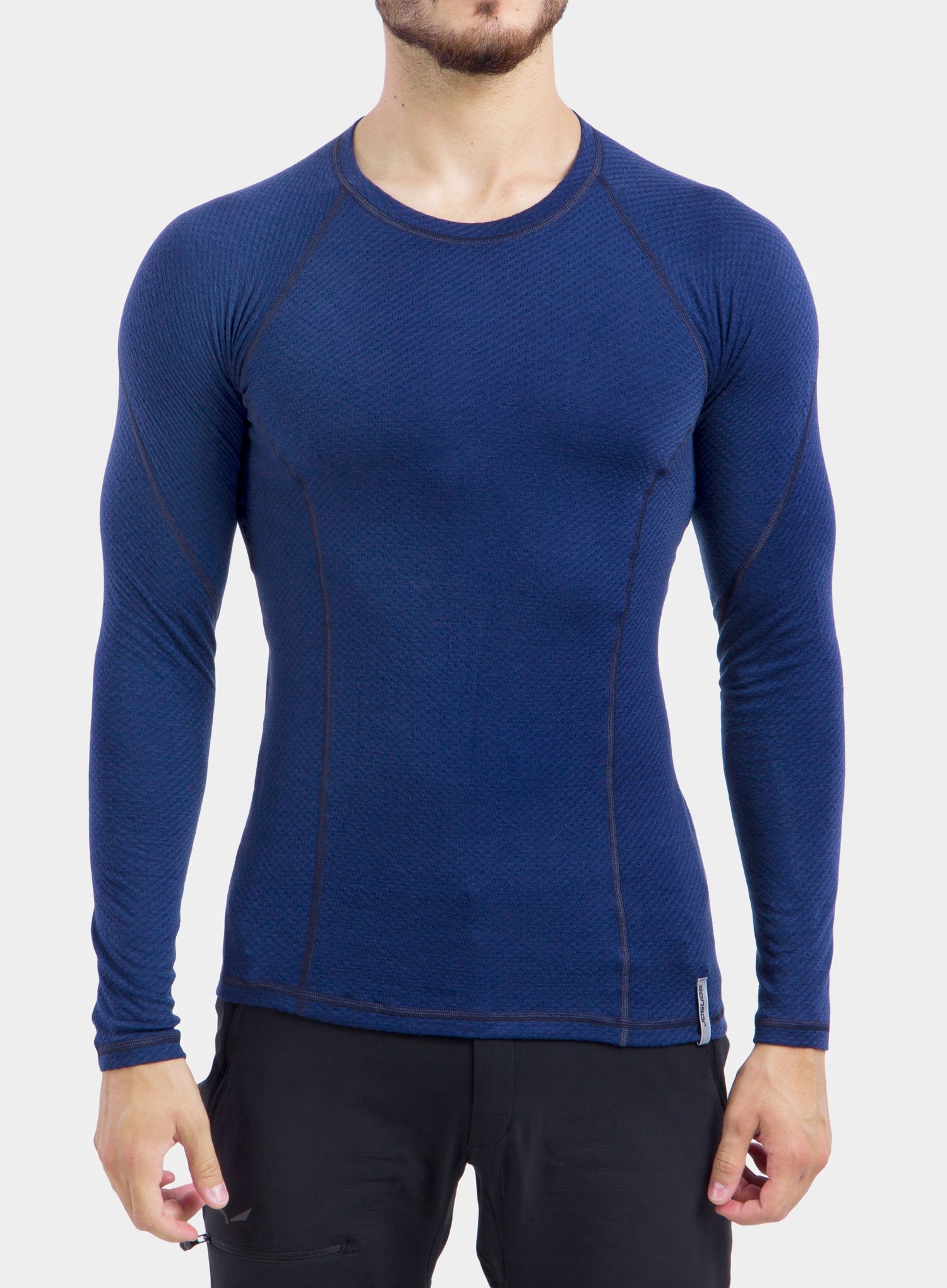 Bluza Sensor Merino Df Tee L/s deep blue S