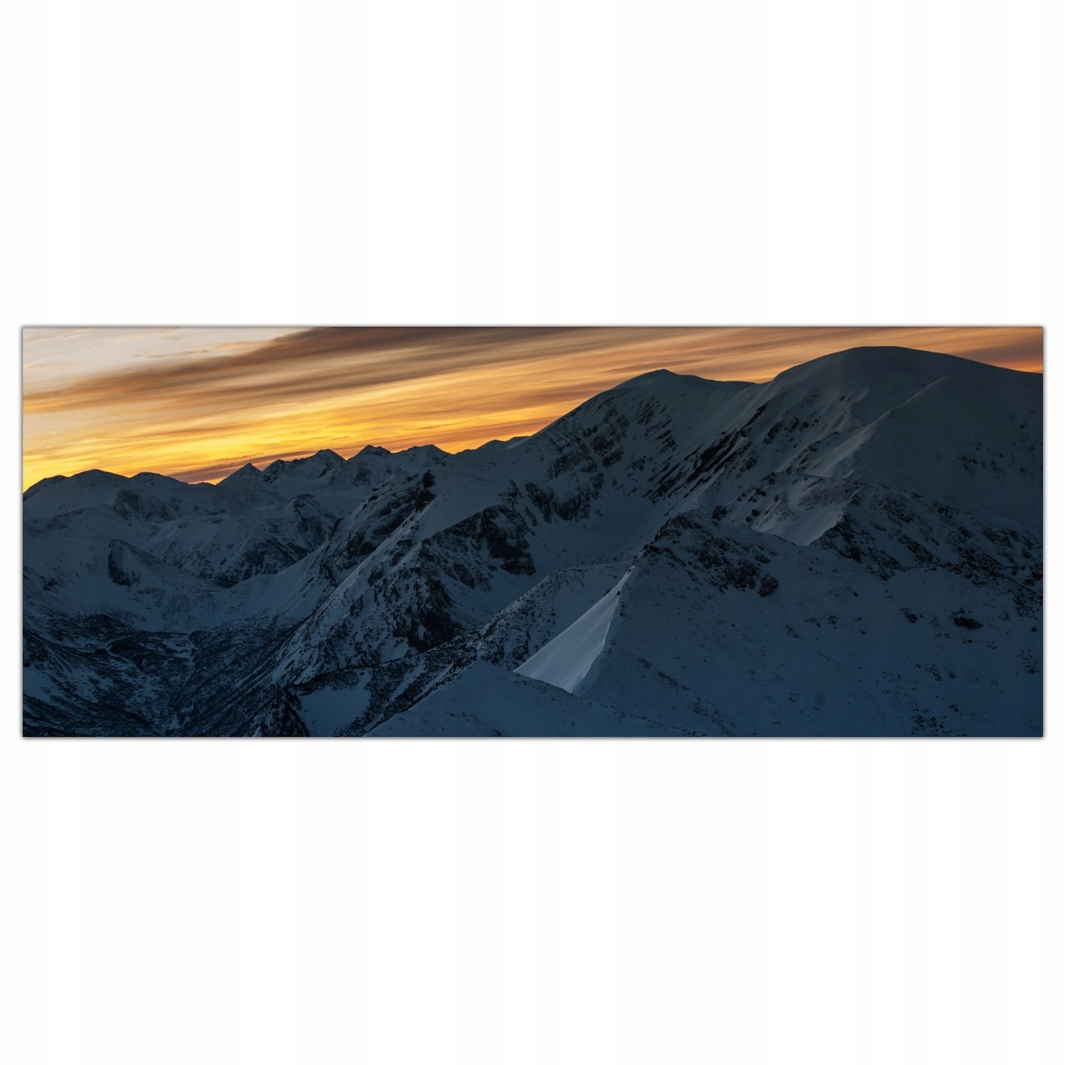 Hory Krajina 125x50 cm Tvrzené sklo lacobel