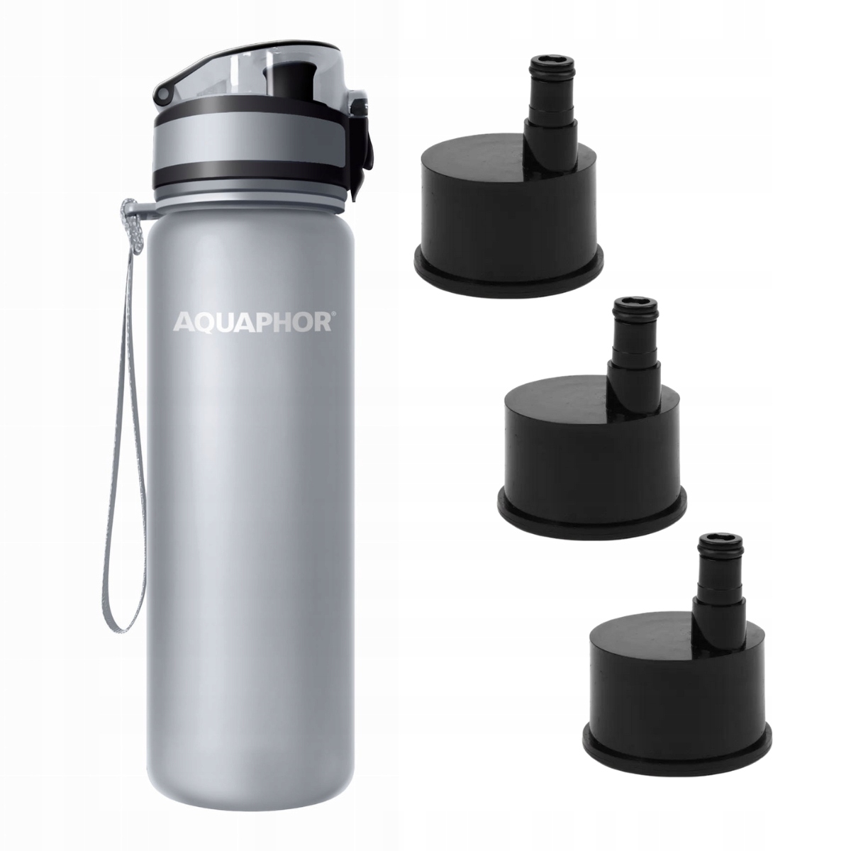 

Butelka z filtrem Aquaphor City szara 3 filtry