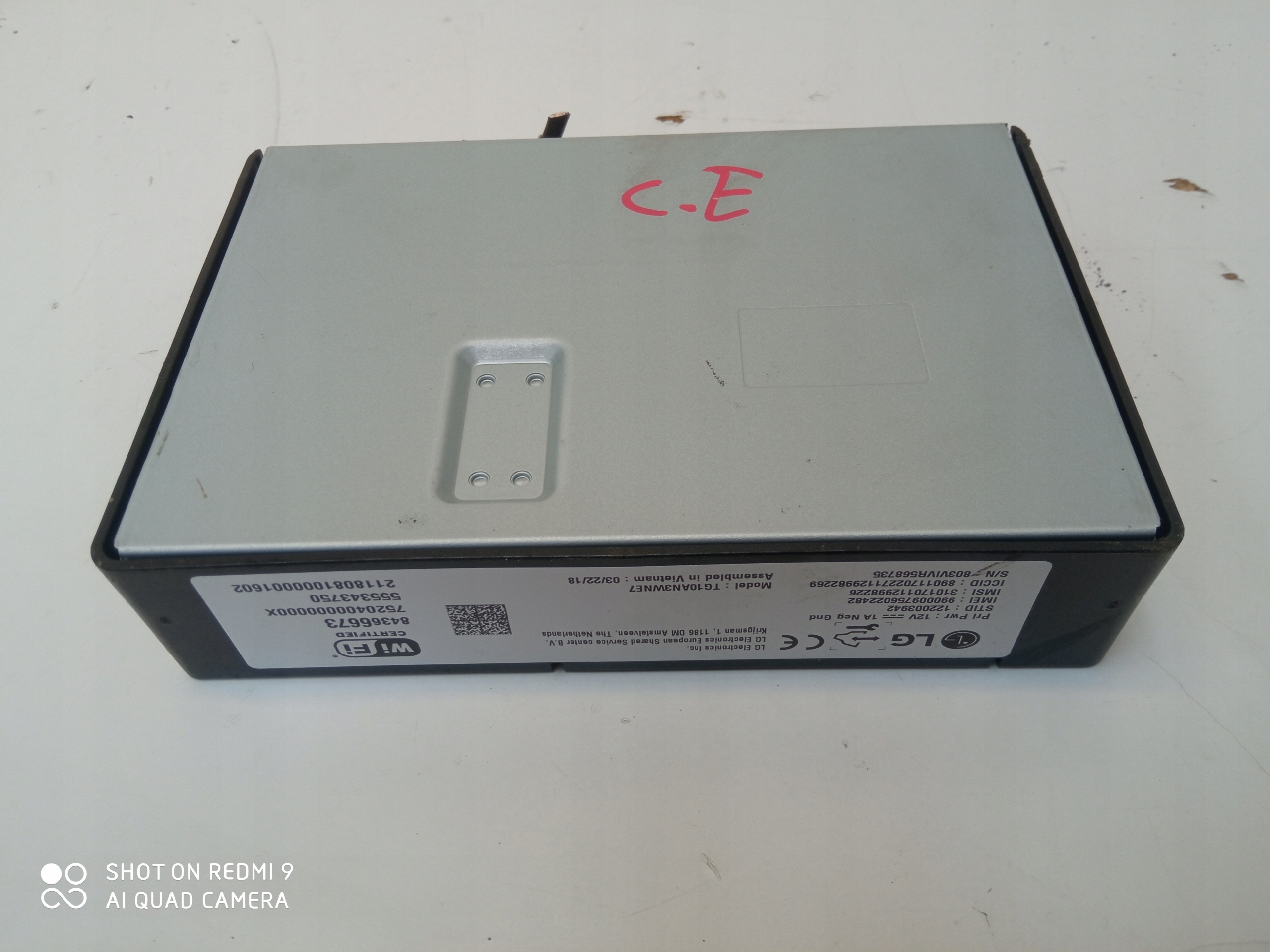 OPEL CORSA E module control unit WIFI 84366673