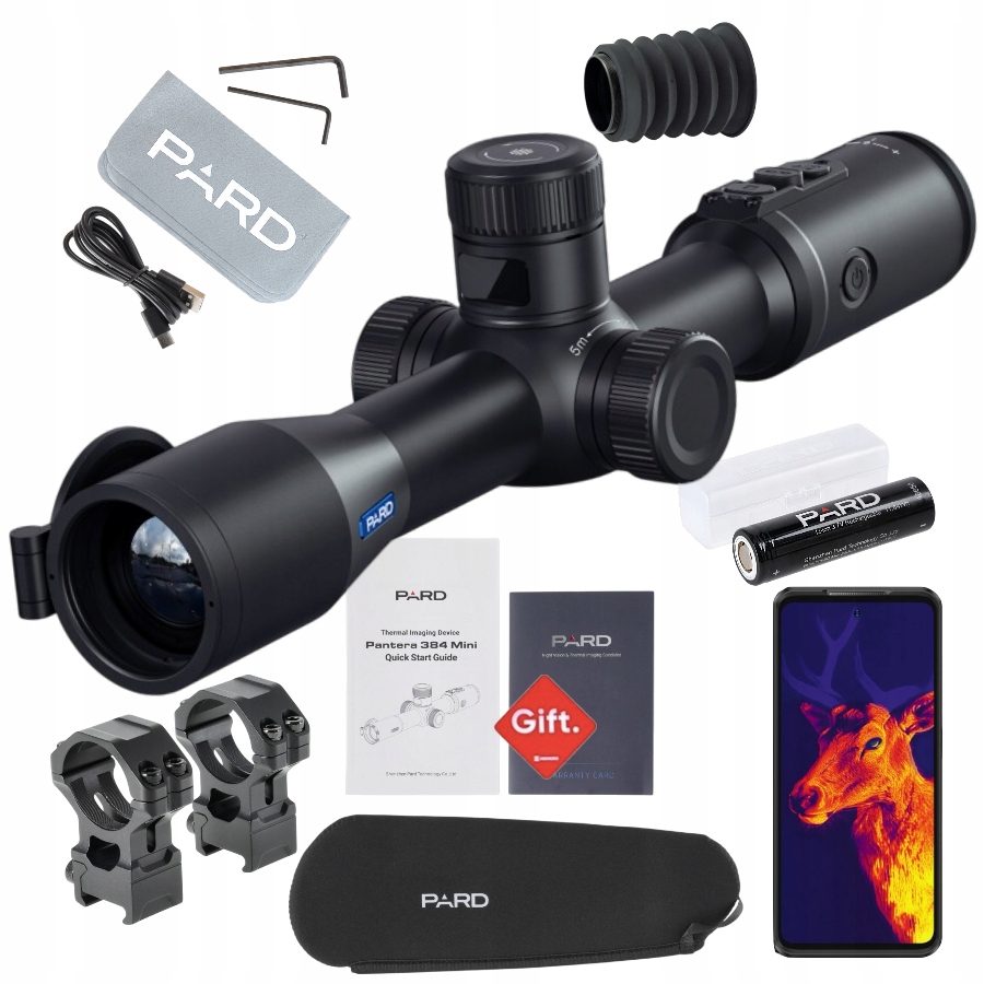 Termovizní zaměřovač Pard Pantera 384 35 mm Lrf Dálkoměr 1200 m