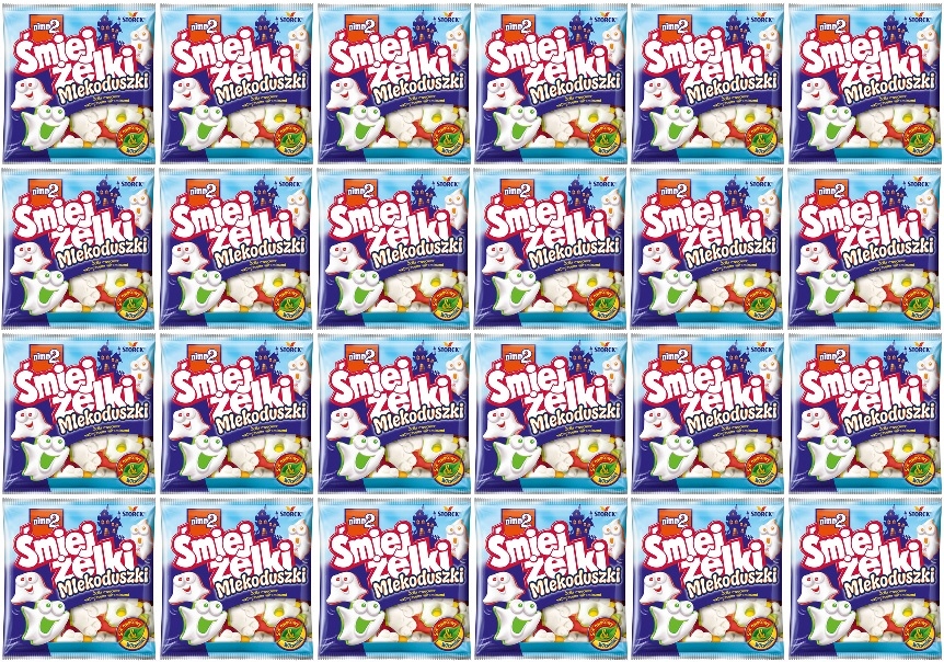 Levně 24x 90g NIMM2 Veselé Želé Mléční Duchové Karton