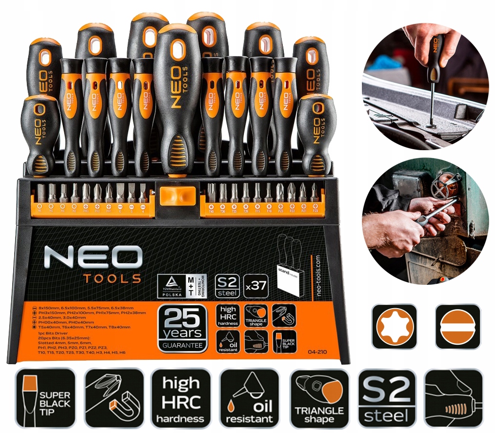 Šroubováky Bity Šroubováky Sada nástavců Neo Tools