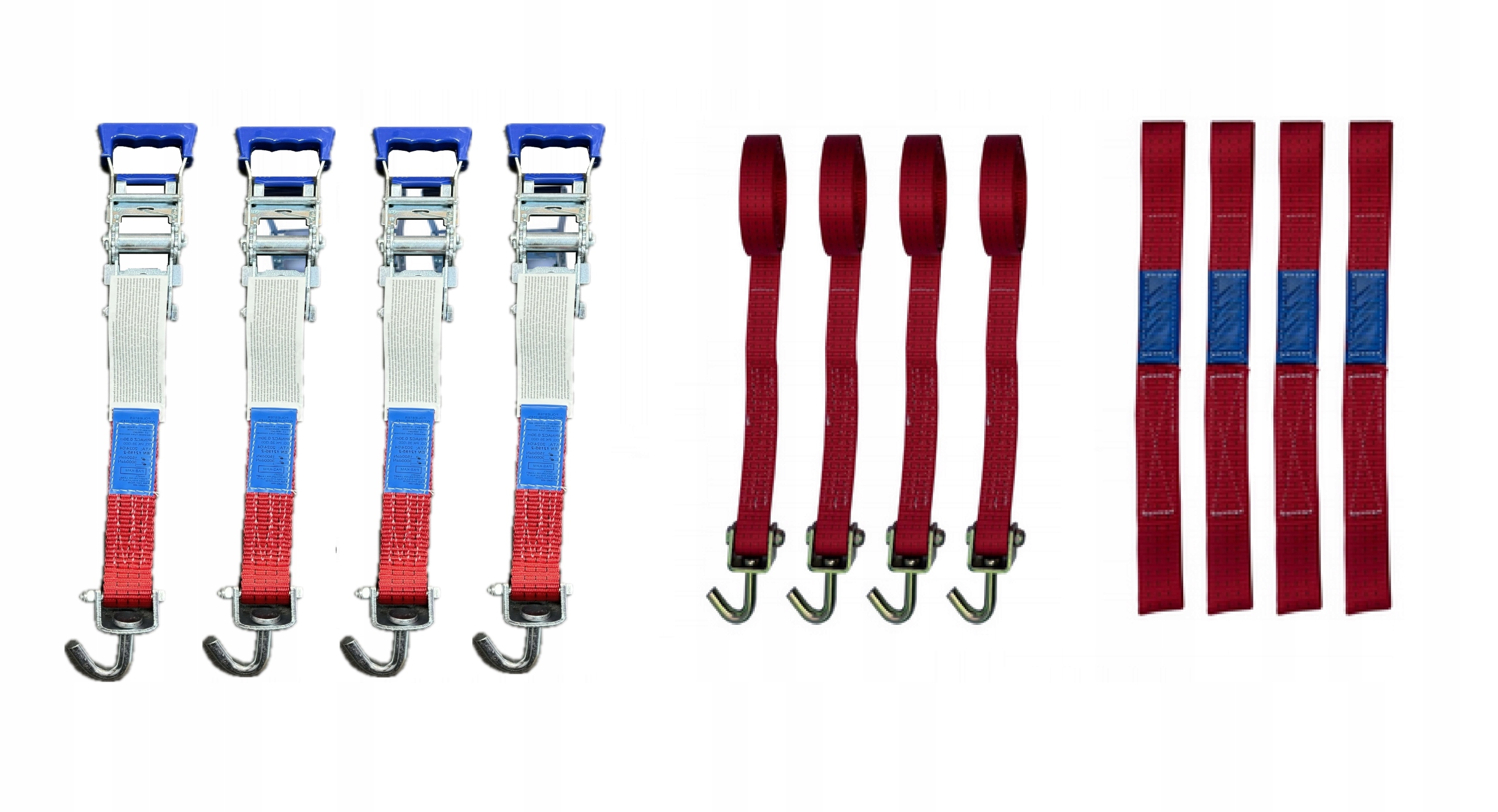 Gumovaný popruhový pás Krátký napínák na zapínání 4% 3T 3m 35mm Úzké háčky